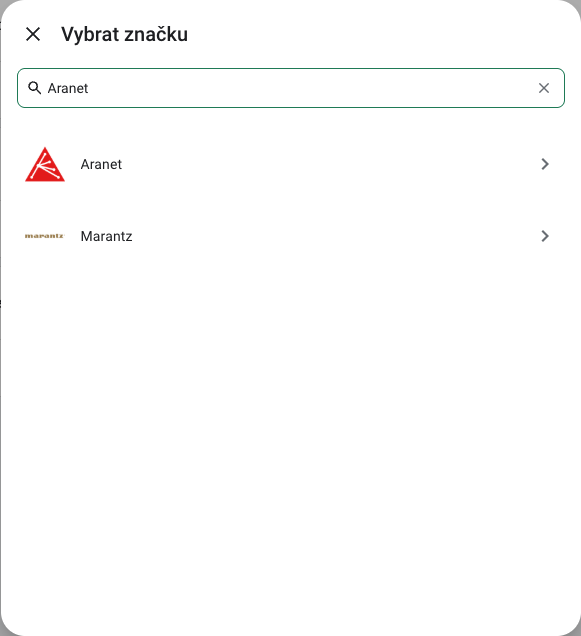 Vyhledání Aranet v českém katalogu integrací.
