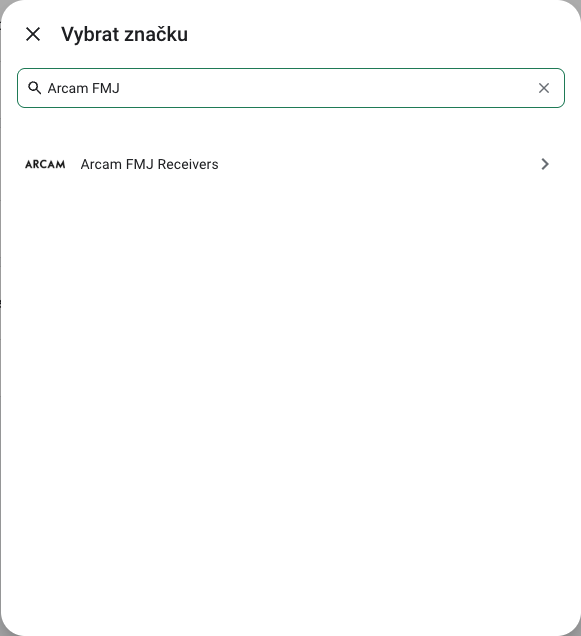 Vyhledání Arcam FMJ Receivers v českém katalogu integrací.